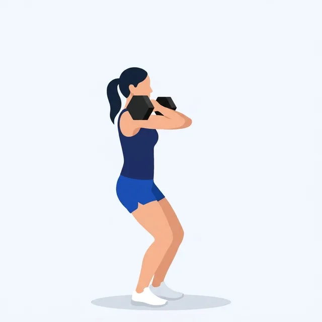 Short dip, chest up, then drive hard through the whole foot.