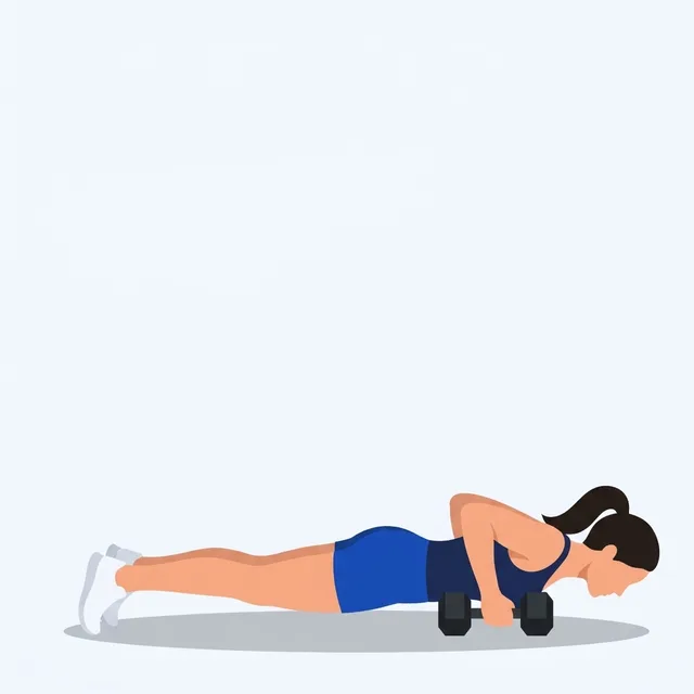 Grip the handles tight so they cannot roll, chest to the floor.