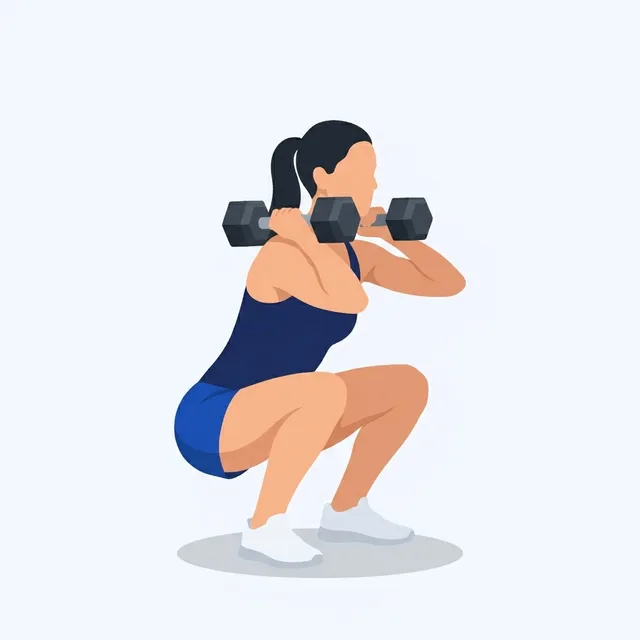 Jump in, clean with a flat back, catch with the hips below the knees.