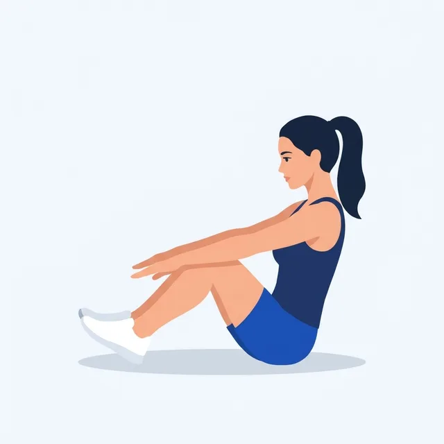 Sit all the way up, torso tall, and touch the feet.